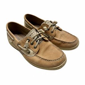 Sperry Rosefish Boat Shoes Women’s 7 Brown Tan Leather Loafers Casual Comfort